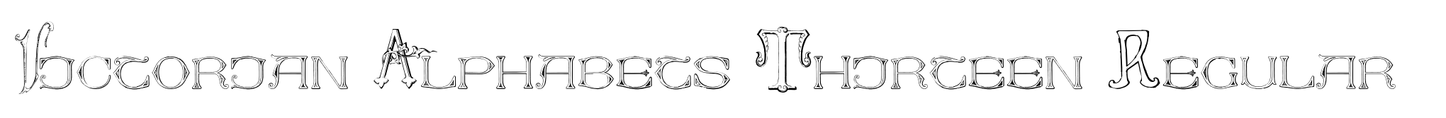 Victorian Alphabets Thirteen Regular image